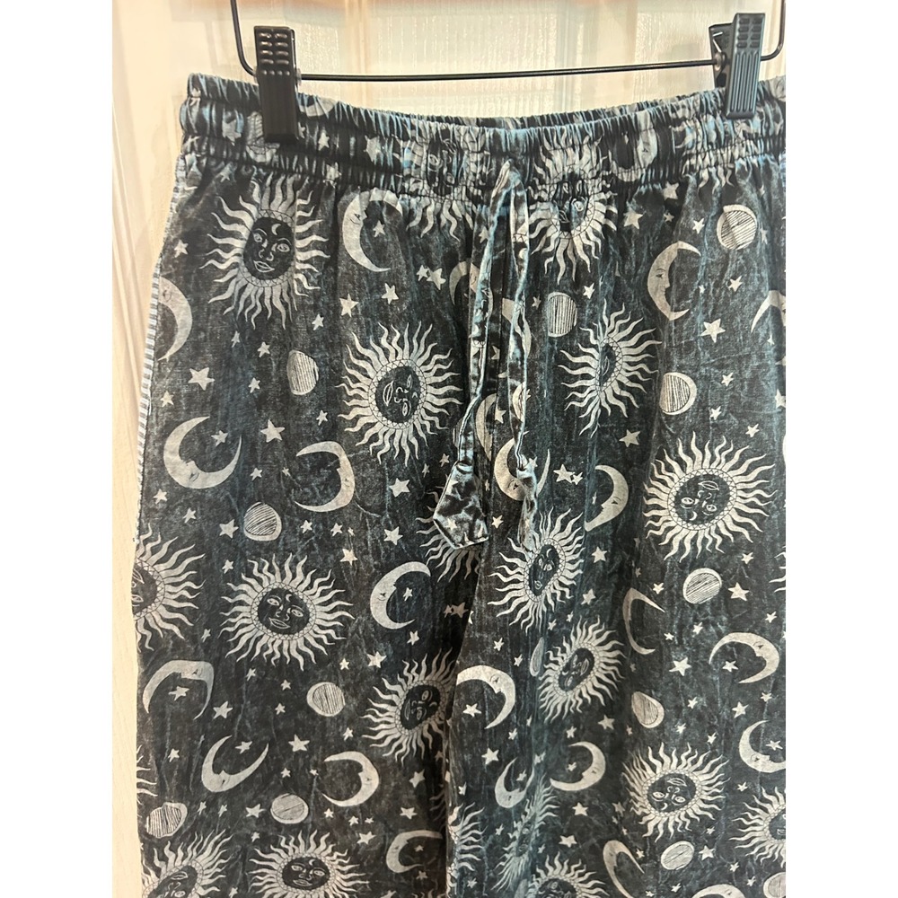 Rising International Black and White Celestial Wide Leg Pants - Picture 4 of 8